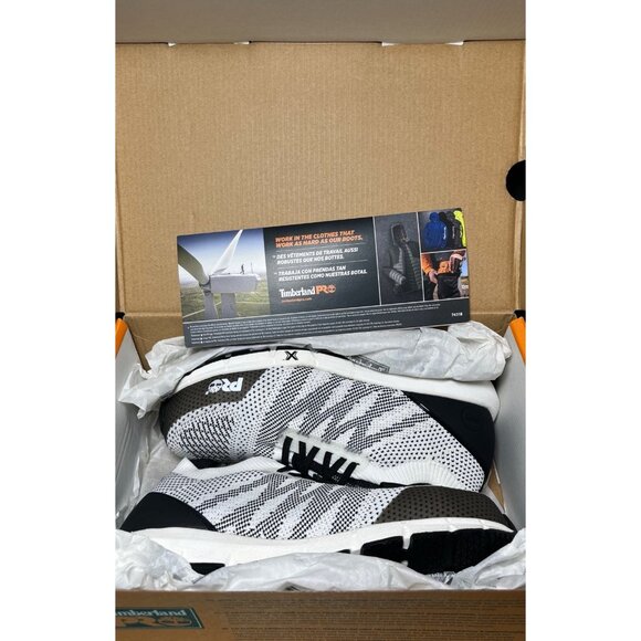 Timberland PRO Womens Radius Knit Slip-On White Safety Shoes Size 7.5 - Picture 7 of 8